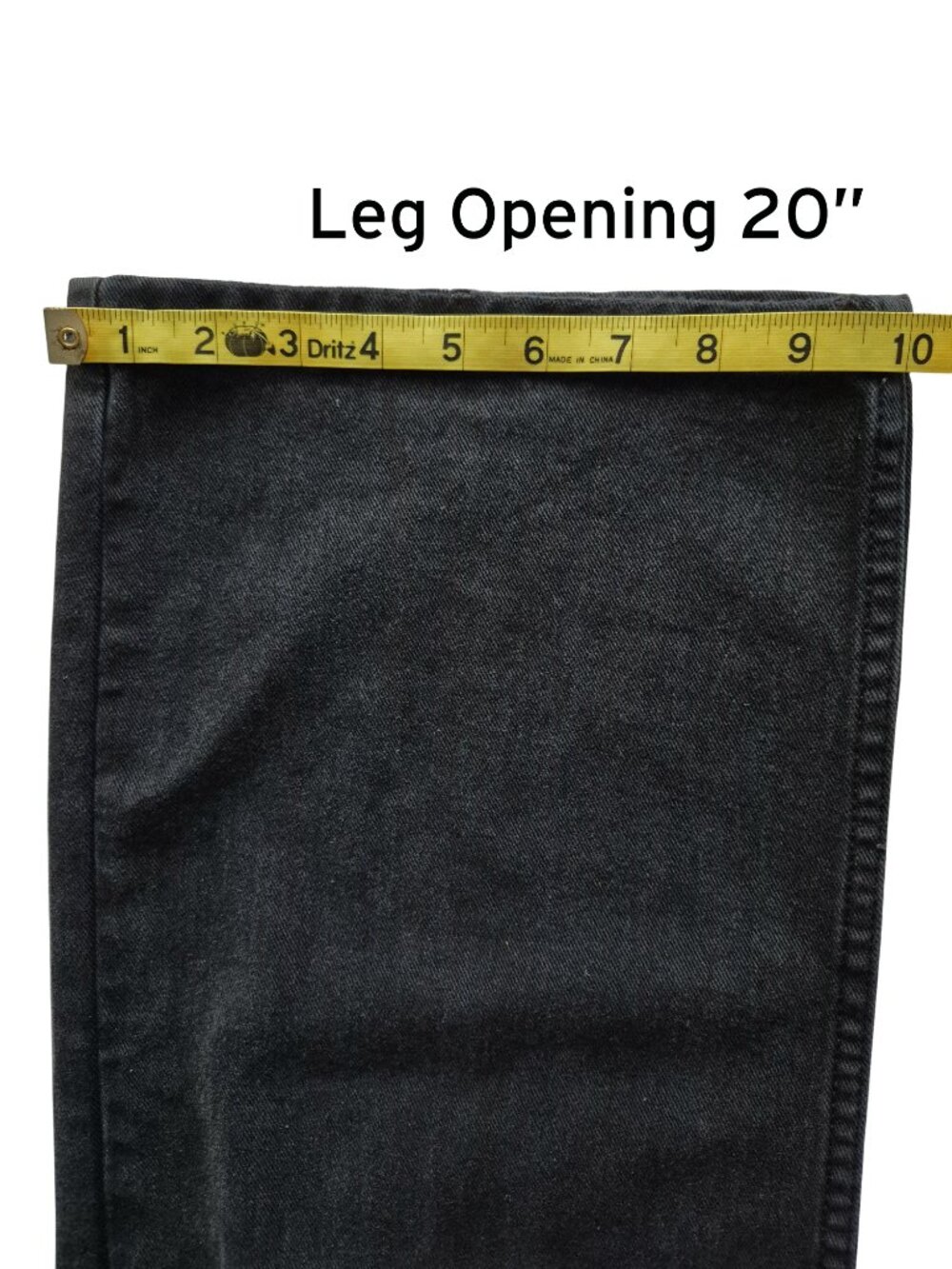 Refuge Denim Skater Y2K Wide leg Distressed Black Jeans Streetwear Size 03 - Picture 13 of 14